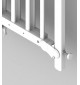 Varnostna vrata Bambinoworld Clic Clac Plus  (69,5 - 106,5 cm) bela - TRITOČKOVNA VARNOST